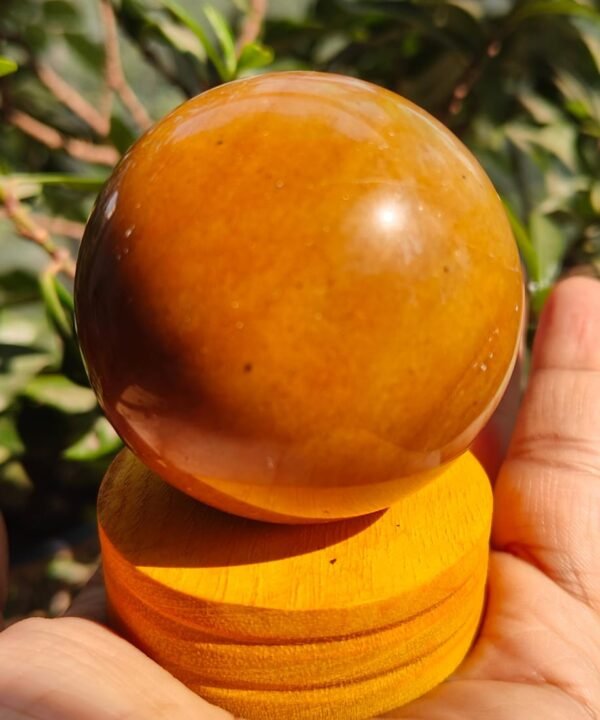 Yellow Aventurine Sphere Crystal Ball – Prosperity & Confidence