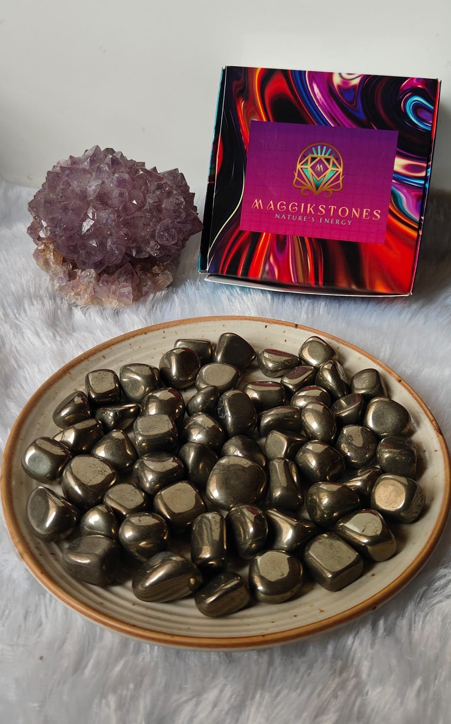 Pyrite Tumbled Stone