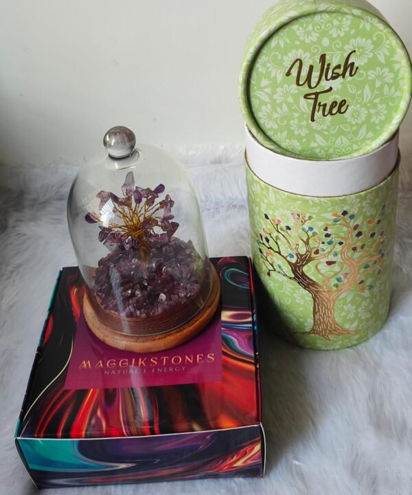 Amethyst Wish/Glass dome tree