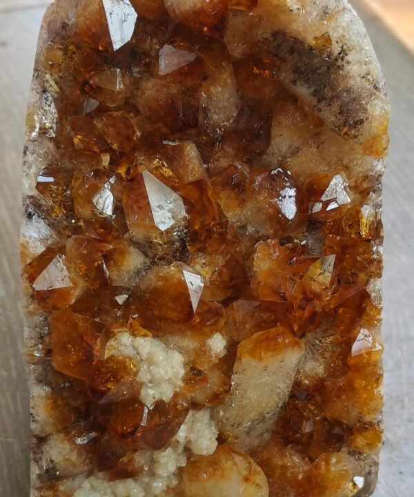 Citrine Geode Honey Colour (Weight 970 Gram) | Wealth & Positivity