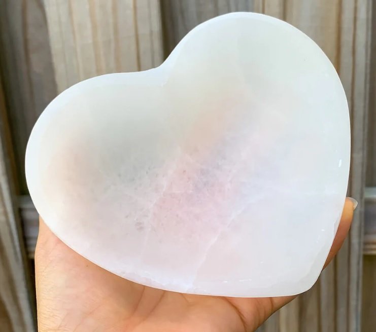 Selenite Charging Bowl (Heart Shape) - Image 2
