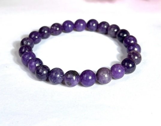 Lepidolite Crystal Bracelet | Stress Relief & Calm